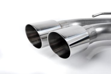 Preview: Milltek Sport Abgasanlage ab Downpipe für Audi Coupe UR quattro 10v Turbo (Variante: Polierte OEM-Style Endrohre)