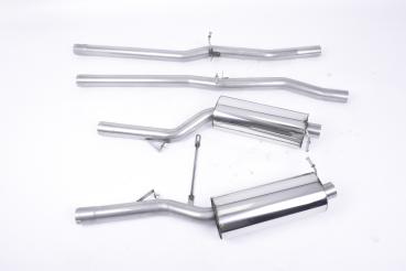 Preview: Milltek Sport Abgasanlage ab Kat für Audi RS6 C5 V8 Bi-Turbo Limousine & Avant (Variante: Cerakote Schwarz Endrohr Oval)