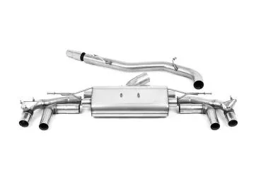 Milltek Sport Abgasanlage ab OPF für Audi S3 2.0TFSI Quattro Sportback 310PS 8Y (OPF Modelle) (Variante: Polierte Endrohre)
