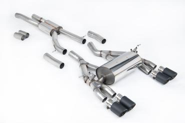 Milltek Sport ECE Abgasanlage ab Kat für BMW 3 Serie F80 M3 & M3 Competition Limousine (Non OPF Modelle) (Variante: Carbon Endrohr)