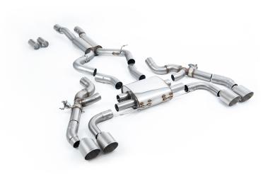 Milltek Sport Abgasanlage ab OPF für BMW X3 X3M / X3M Comp (G01) 3.0 (mit OPF S58 Engine) (Variante: Titan Endrohre)