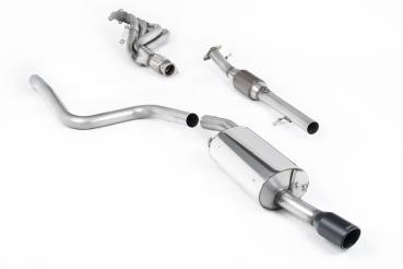 Preview: Milltek Sport Komplettanlage (inklusive Hi-Flow Katalysator) für Ford Fiesta Mk6 ST 150 (Variante: Cerakote Schwarz Endrohre)