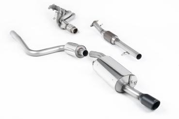 Preview: Milltek Sport Komplettanlage (inklusive Hi-Flow Katalysator) für Ford Fiesta Mk6 ST 150 (Variante: Cerakote Schwarz Endrohre)