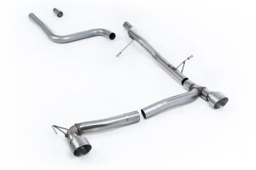 Preview: Milltek Sport Abgasanlage ab OPF für Ford Fiesta Mk8 1.0T EcoBoost ST-Line 3 & 5-Türer (100ps & 125ps OPF Modelle) - Maxton Doppelendrohr Kits (Variante: Titan Endrohre )