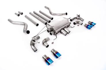 Preview: Milltek Sport Abgasanlage ab OPF für Land Rover Defender 110 5.0 V8 525PS (OPF und Non-OPF Modelle) (Variante: Burnt Titan Endrohre)