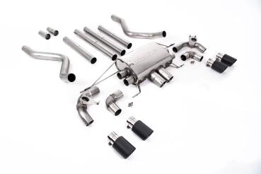 Preview: Milltek Sport Abgasanlage ab OPF für Land Rover Defender 110 5.0 V8 525PS (OPF und Non-OPF Modelle) (Variante: Carbon Endrohre)