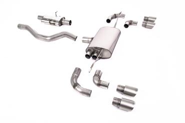 Preview: Milltek Sport Abgasanlage ab OPF für Land Rover Defender 90 3.0 I6 P400 (OPF und Non-OPF Modelle) (Variante: Titan Endrohre)