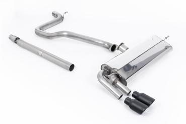 Preview: Milltek Sport Abgasanlage ab Kat für Seat Leon FR 1.4 TSI SC und 5-Türer (Variante: Cerakote Schwarz Endrohre)