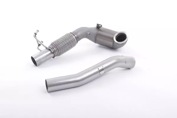 Milltek Sport Downpipe mit Racing Kat für Volkswagen Golf MK7.5 GTi (Performance Pack Modelle & Non OPF)